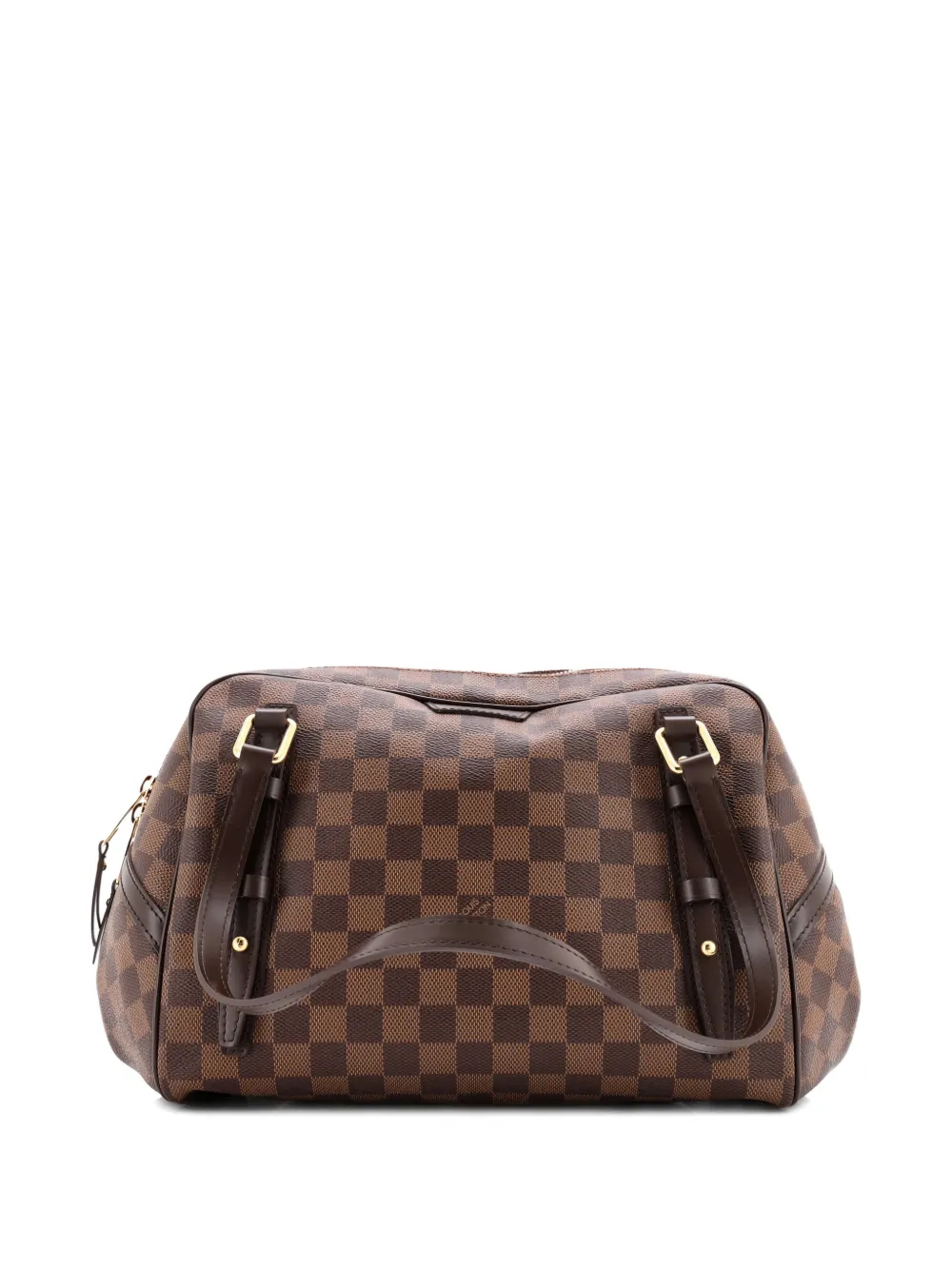 Pre-owned Louis Vuitton Rivington Damier Gm Satchel In Brown