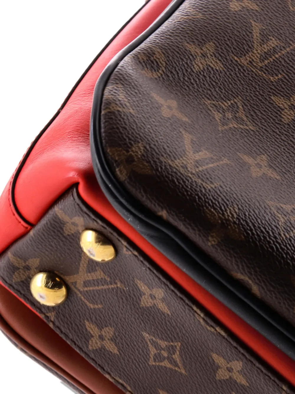 LOUIS VUITTON Pre-owned Millefeuille Handbag Monogram Canvas And Leather Tote Bag In Brown