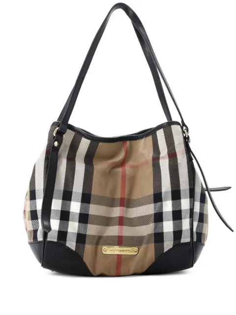 Burberry Pre-Owned Canterbury House Check Canvas Small tote bag