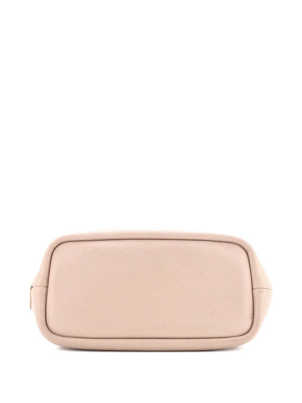 PRADA Pre-owned Logo Perforated Leather Small Tote Bag In Pink