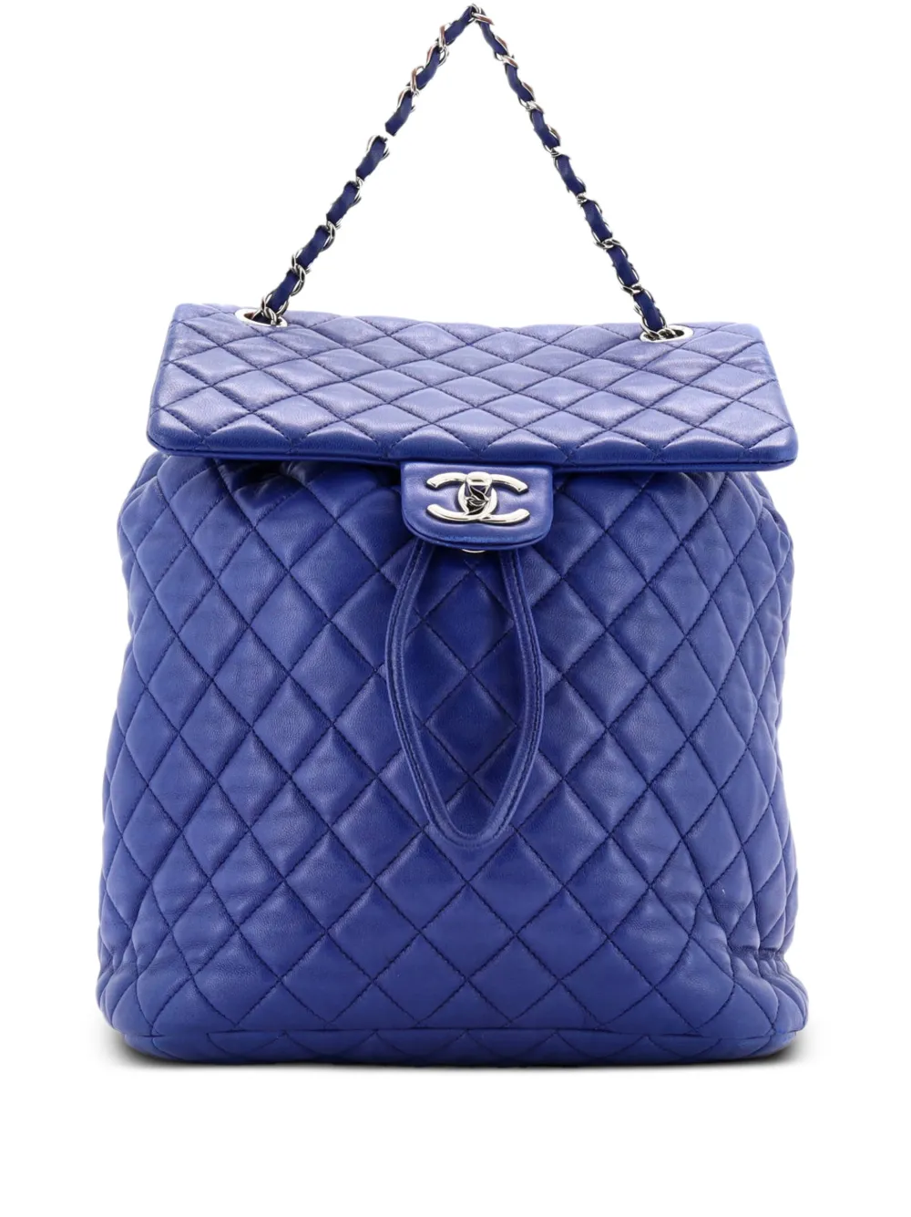 CHANEL Pre-Owned Urban Spirit Quilted Lambskin Large backpack - Blu