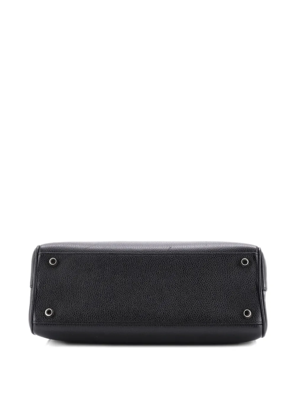 Pre-owned Gucci Zumi Top Handle Bag Leather Small Satchel In Black