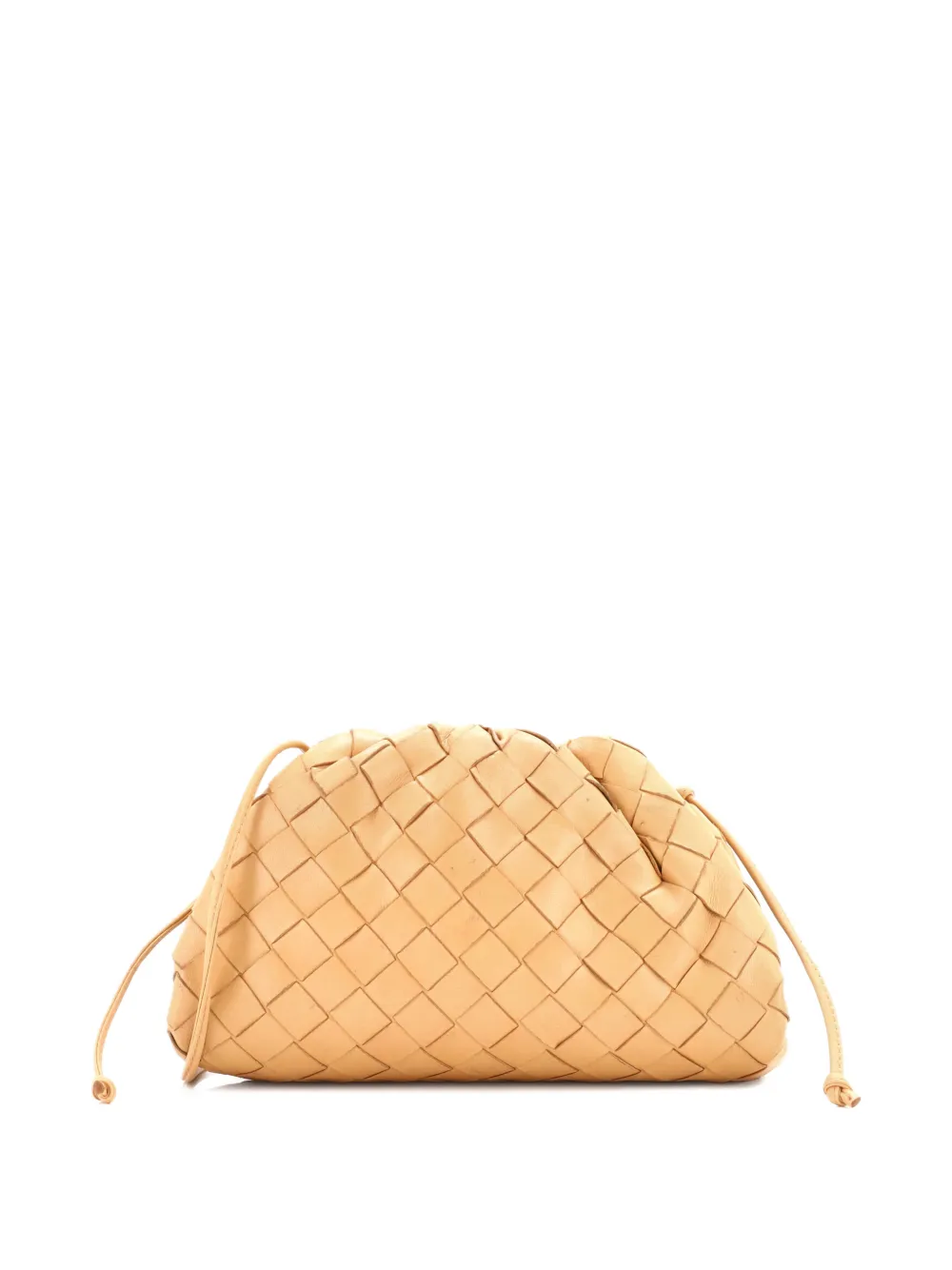 BOTTEGA VENETA Pre-owned The Pouch Intrecciato Nappa Mini Crossbody Bag In Neutral