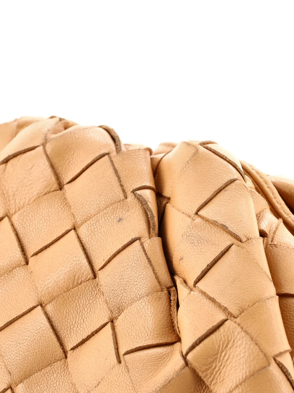 BOTTEGA VENETA Pre-owned The Pouch Intrecciato Nappa Mini Crossbody Bag In Neutral