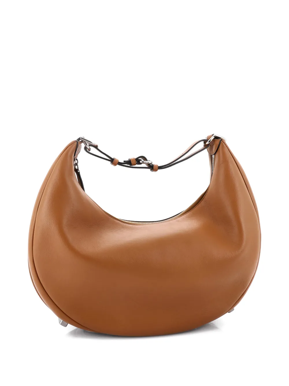 FENDI Pre-owned Graphy Bag Leather Medium Hobo Bag In Brown