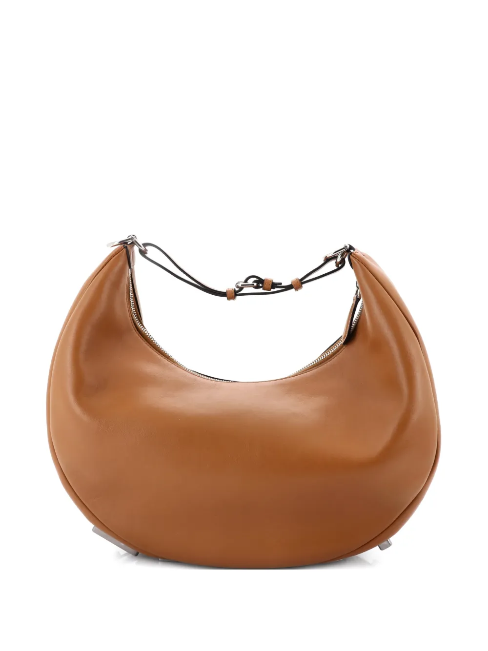 Fendi Pre-Owned Fendigraphy Bag Leather Medium hobo bag - Marrone