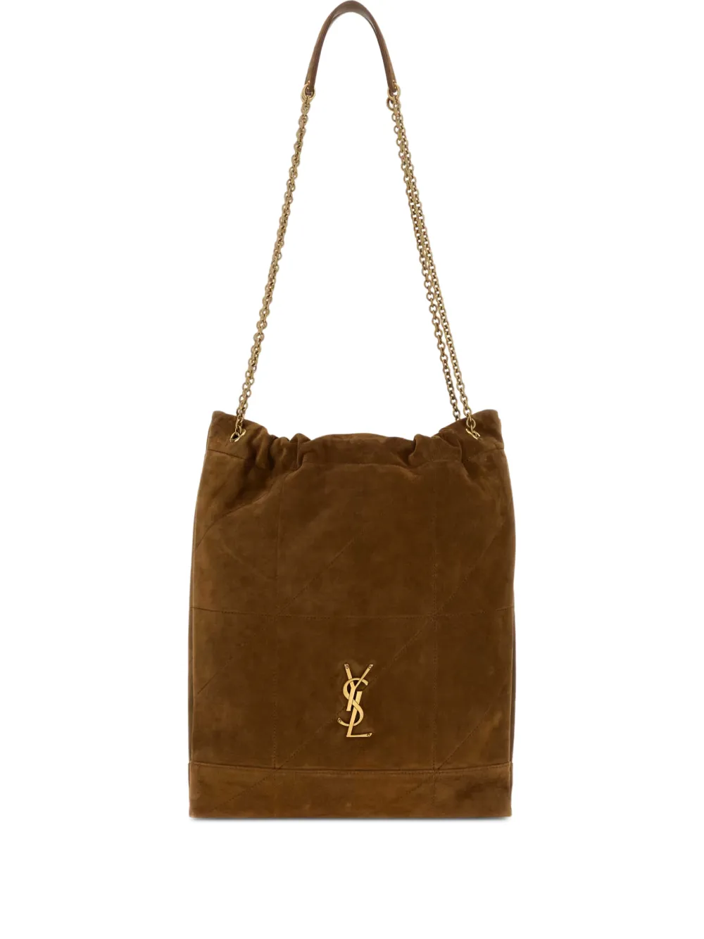 Saint Laurent Gesteppte Jamie Pochon Schultertasche - Braun