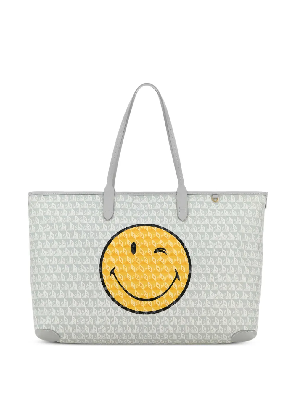 Anya Hindmarch I am a Plastic Bag printed canvas tote bag - Bianco
