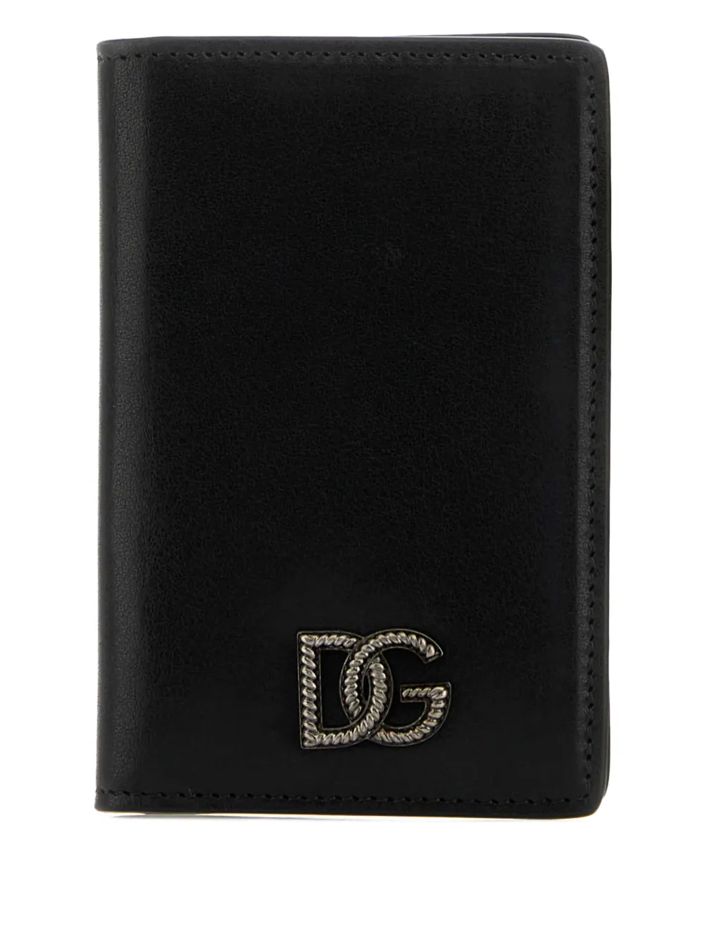 Dolce & Gabbana logo detail leather card holder - Nero