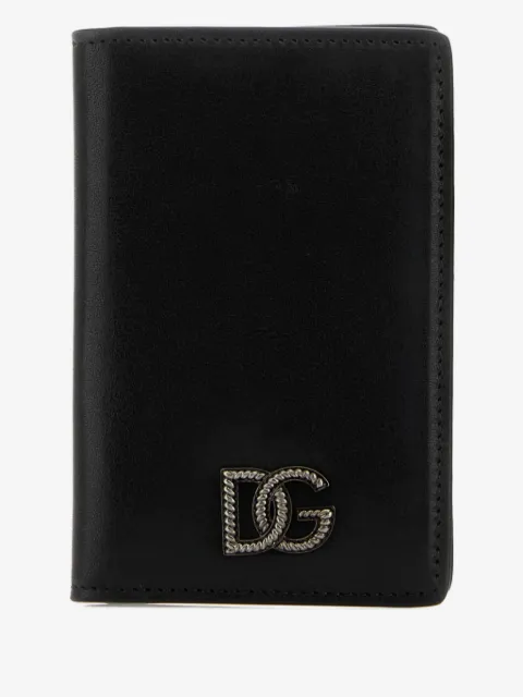 Dolce & Gabbana logo detail leather card holder