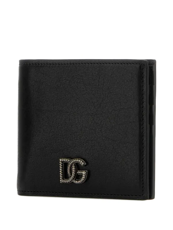 Dolce & Gabbana Tempesta Appliqué Wallet | Black | FARFETCH AO