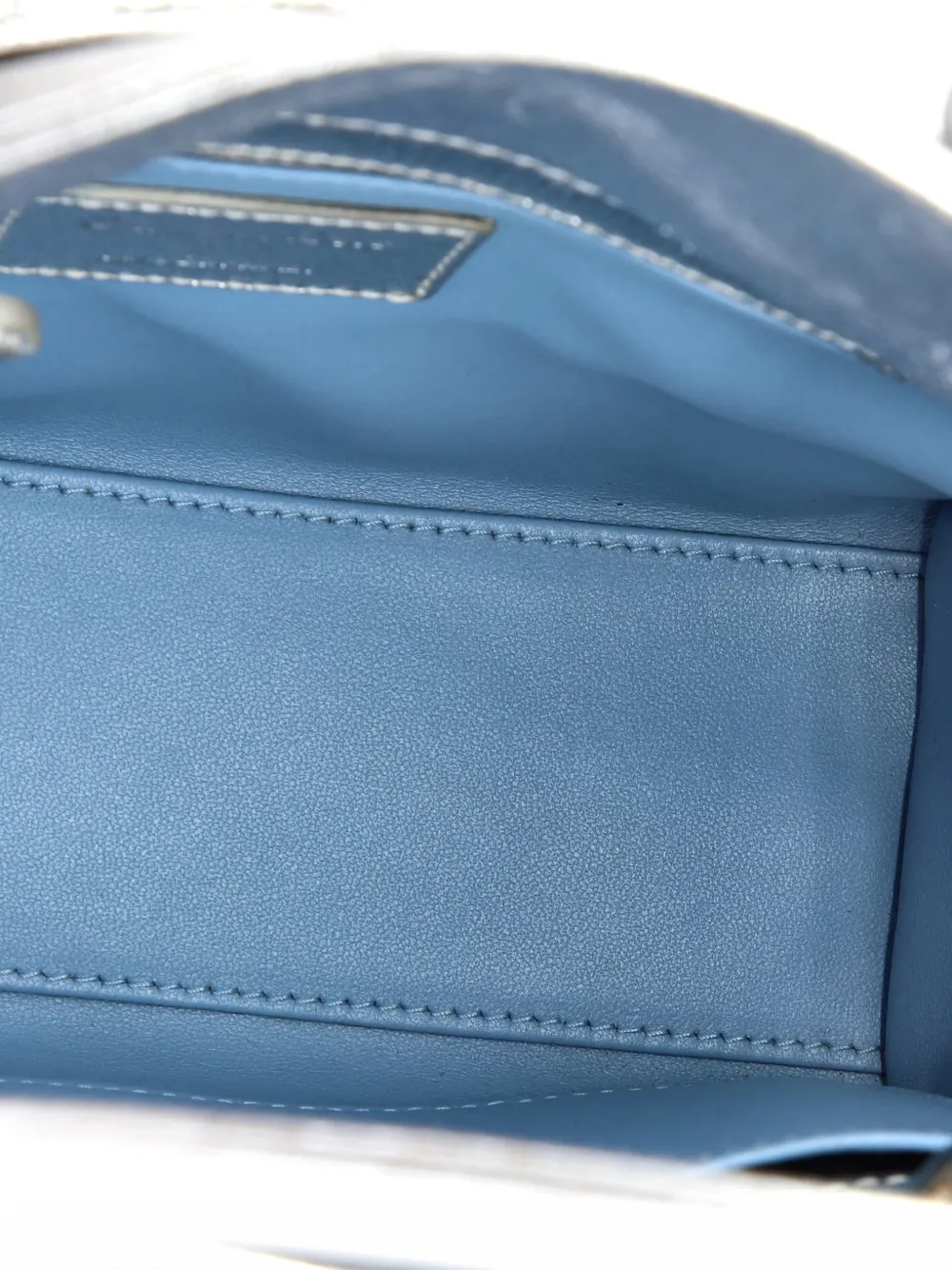 Pre-owned Dior My Lady  Bag Cannage Quilted Leather Satchel In Silver