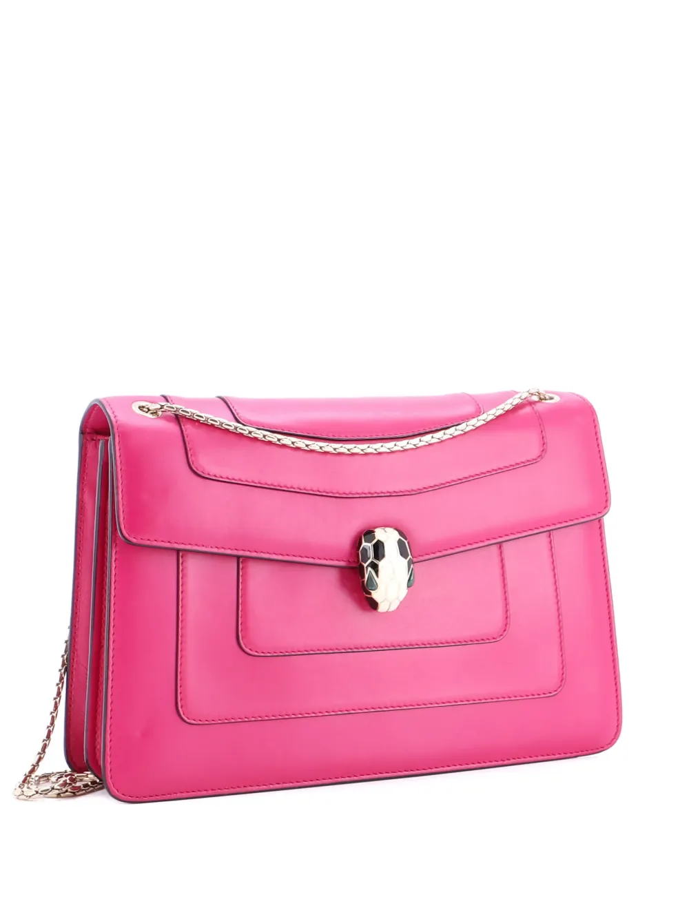 Bvlgari Pre-Owned Serpenti Forever Square Leather Medium shoulder bag - Rosa