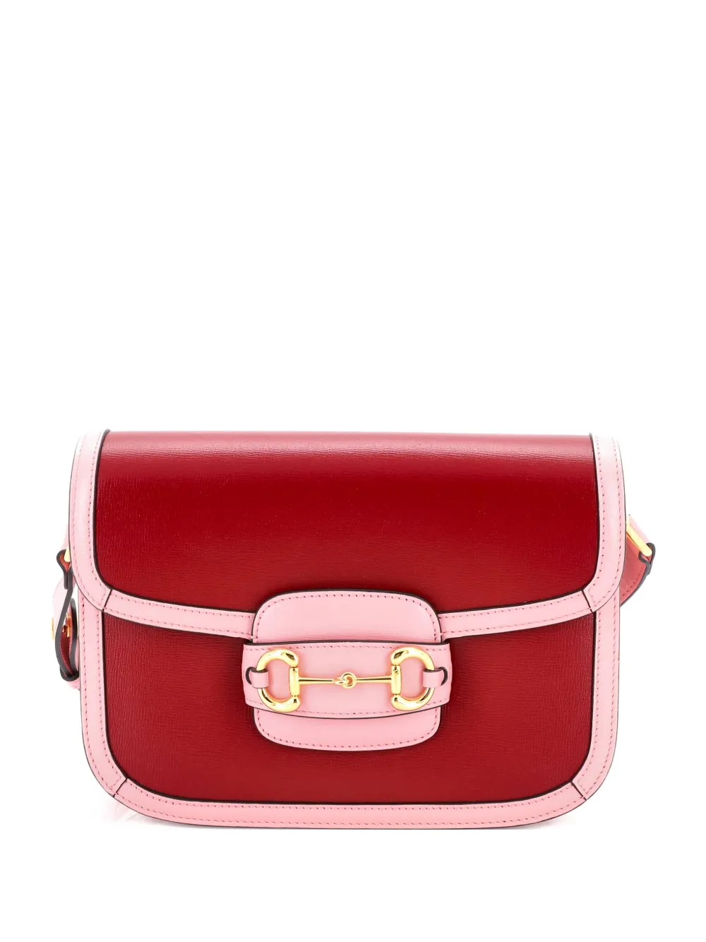 Gucci Pre-Owned Horsebit 1955 Leather Small shoulder bag - Rosso