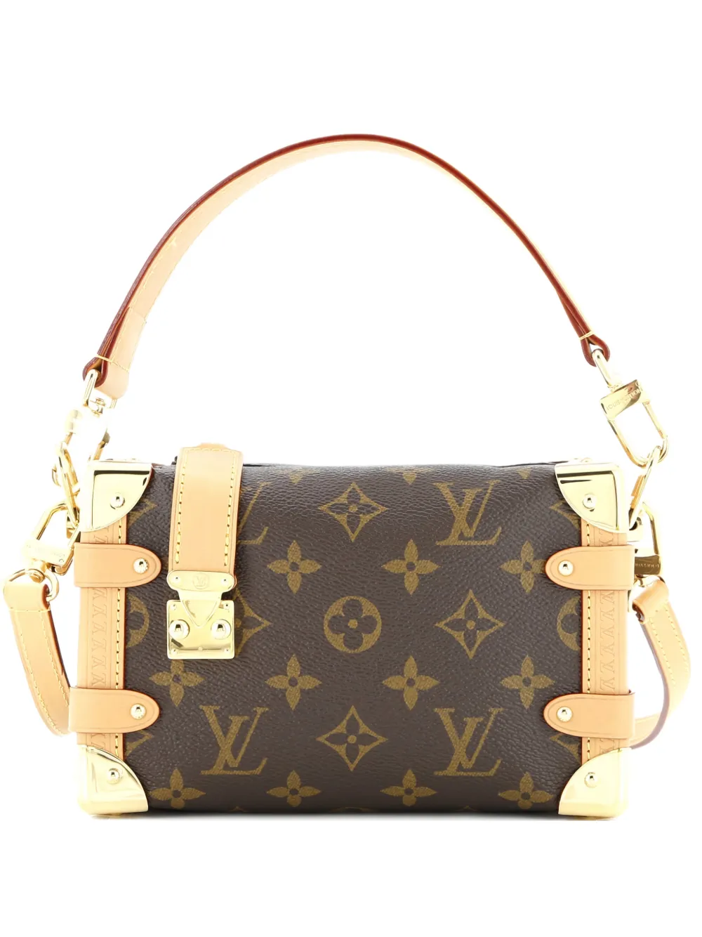 Louis Vuitton Pre-Owned Side Trunk Handbag Monogram Canvas PM shoulder bag - Marrone