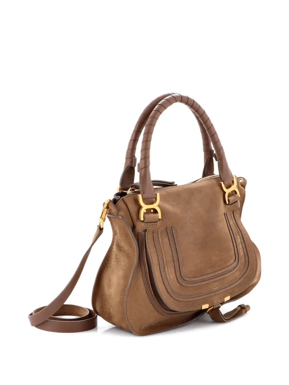 Marcie Nubuck Medium Satchel