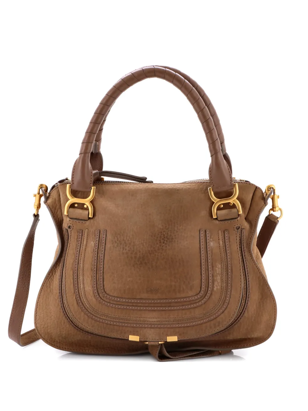 Chloé Pre-Owned Marcie Nubuck Medium satchel | Brown | Image 1