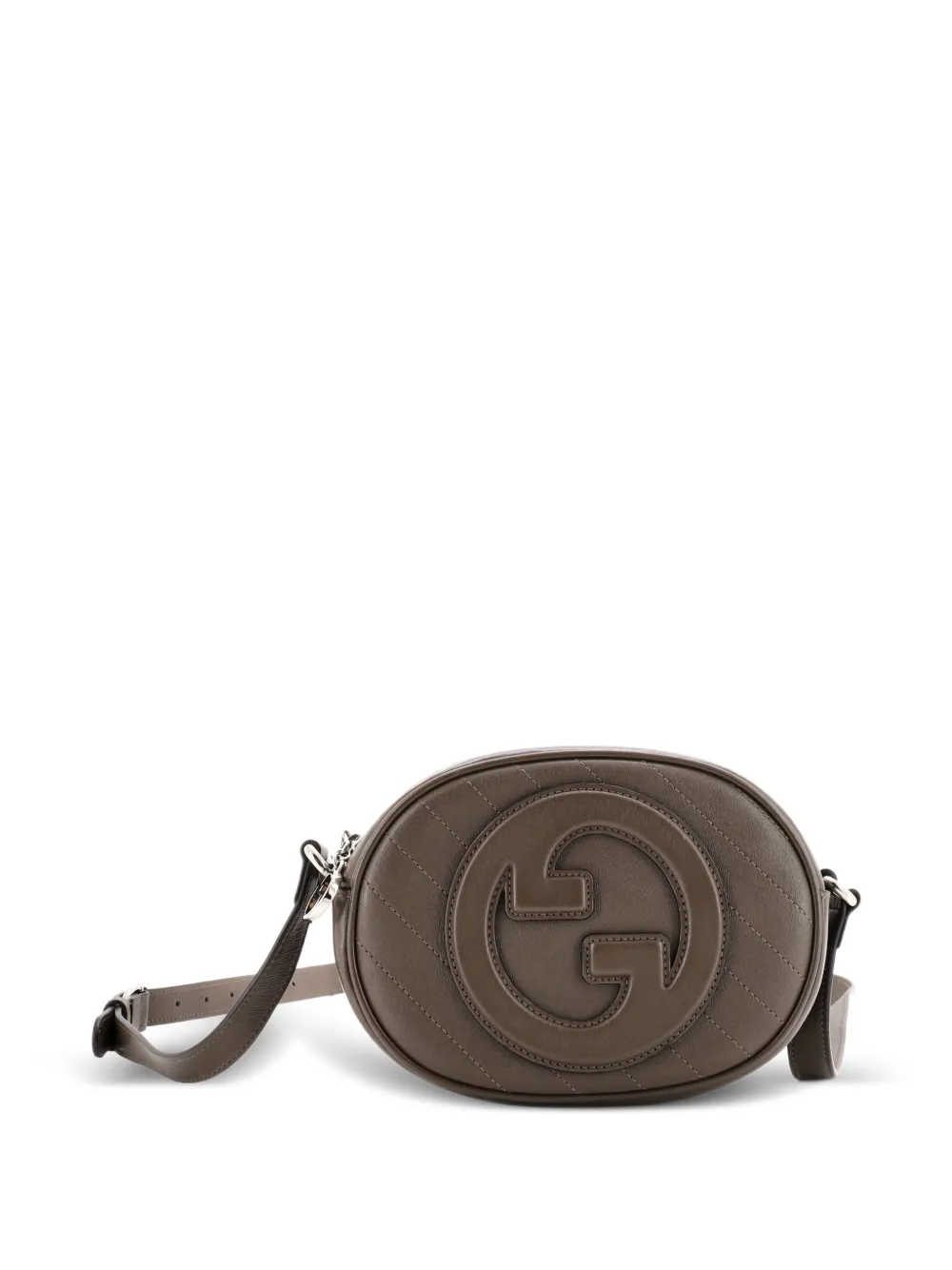 Gucci Pre-Owned Blondie NM Round Camera Bag Diagonal Quilted Leather crossbody bag - Brown
