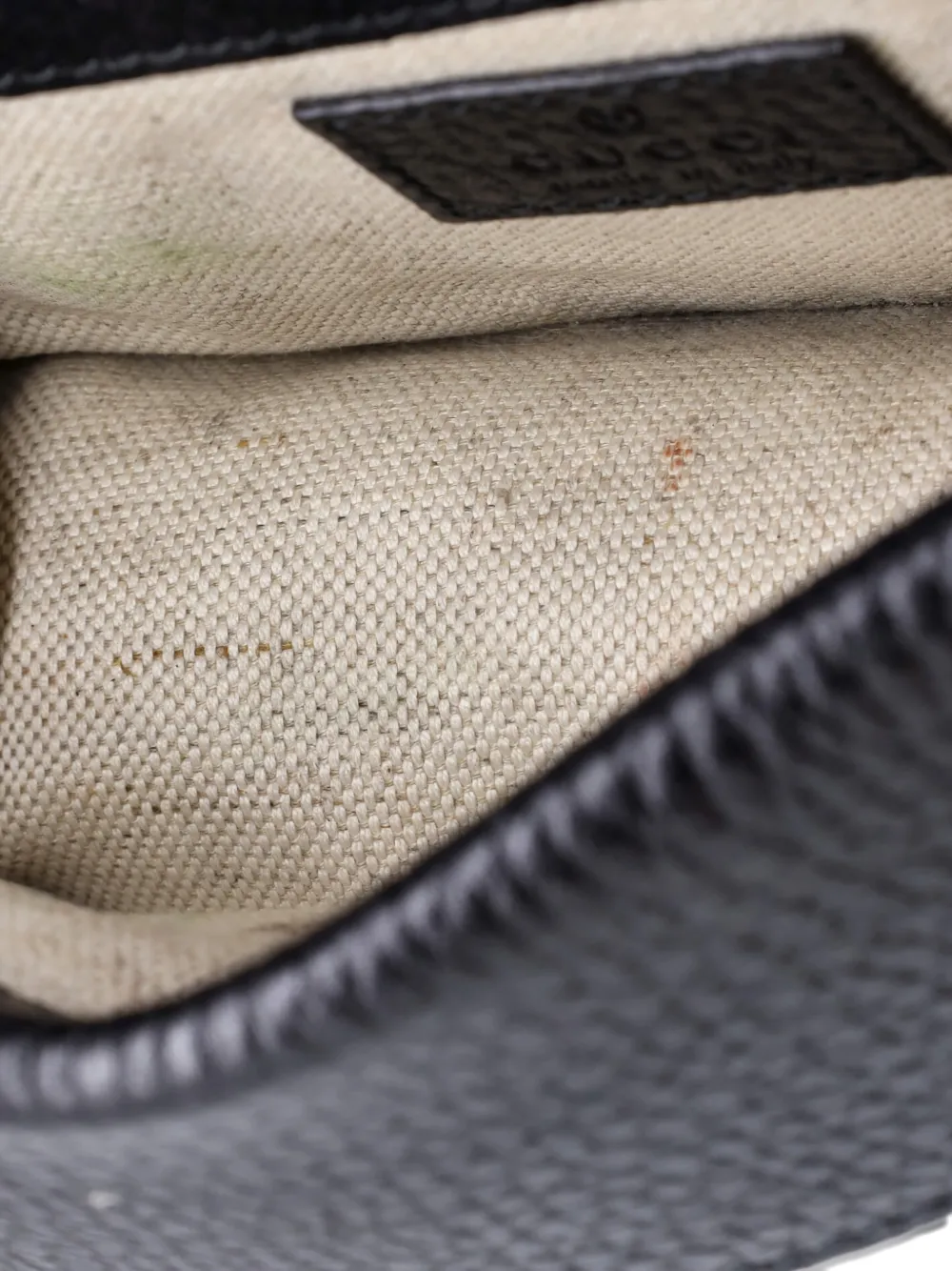 Pre-owned Gucci Dionysus Top Handle Bag Leather With Crystals Mini Satchel In Black