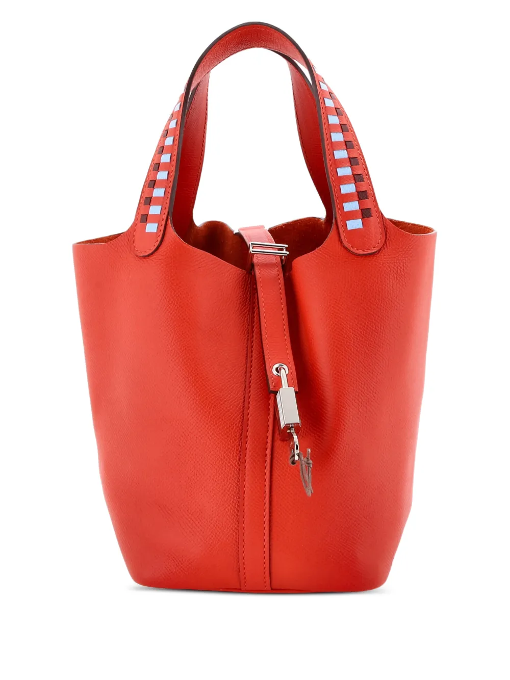 Hermès Pre-Owned Picotin Lock Bag Tressage Epsom PM bucket bag | Blue | Image 1