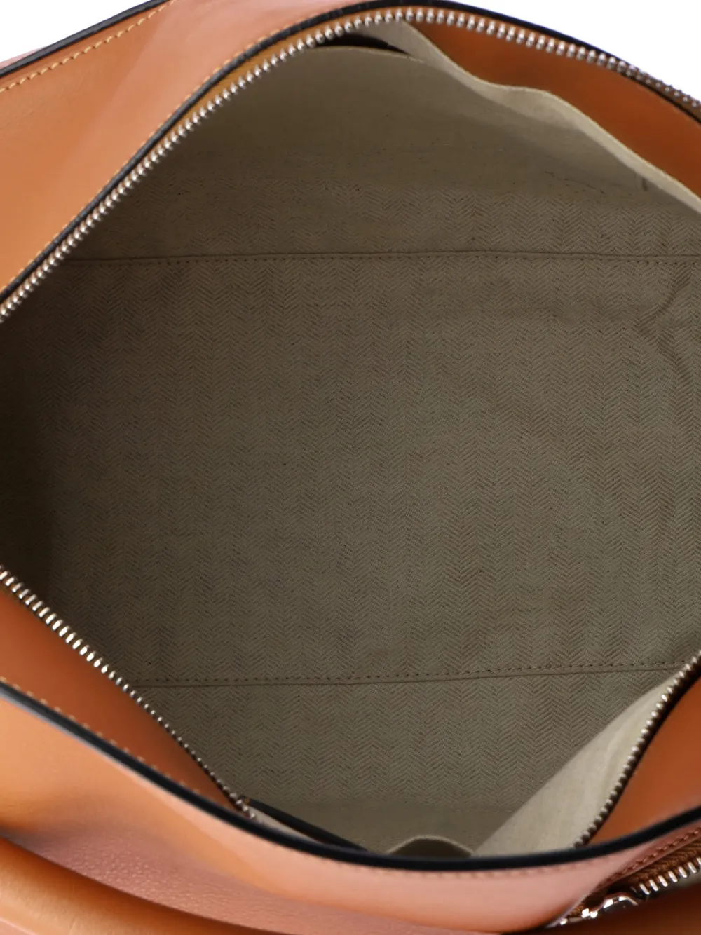 Pre-owned Loewe Puzzle Bag Leather Large Satchel In Brown