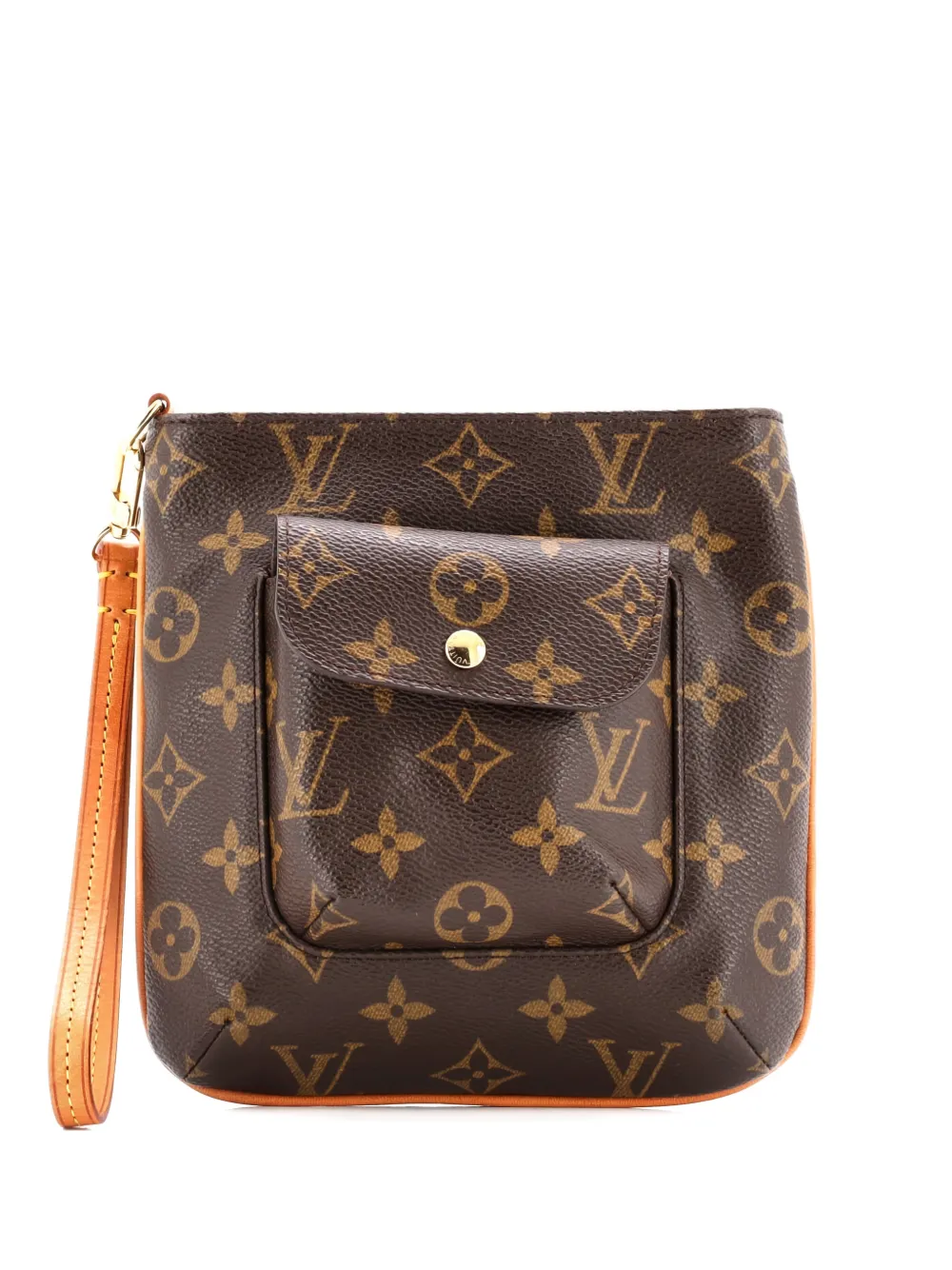 Louis Vuitton Pre-Owned Partition Wristlet Monogram Canvas clutch bag | Brown | Image 1