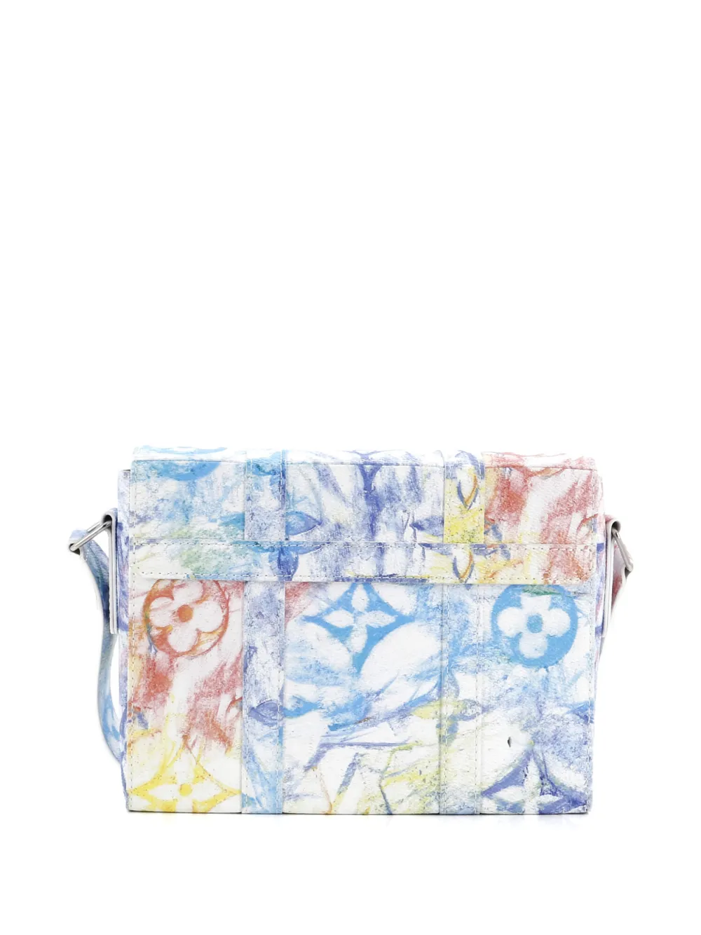 Pre-owned Louis Vuitton Trunk Messenger Bag Limited Edition Monogram Pastel Multicolor Crossbody Bag