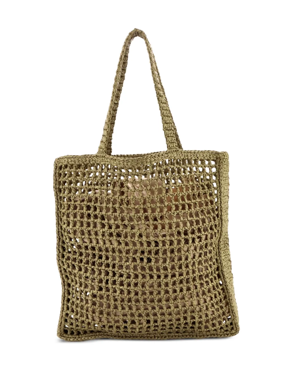 Prada Pre-Owned Triangle Logo Open Raffia tote bag | Pre-Owned | Image 2