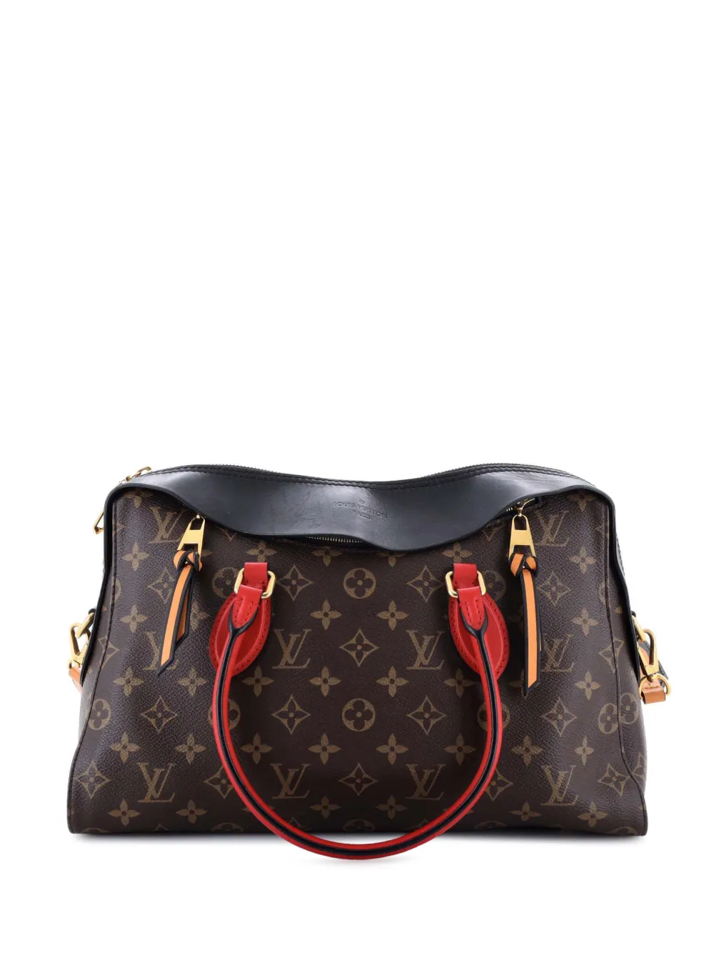 Louis Vuitton Pre-Owned Tuileries Handbag Monogram Canvas with Leather satchel - Marrone