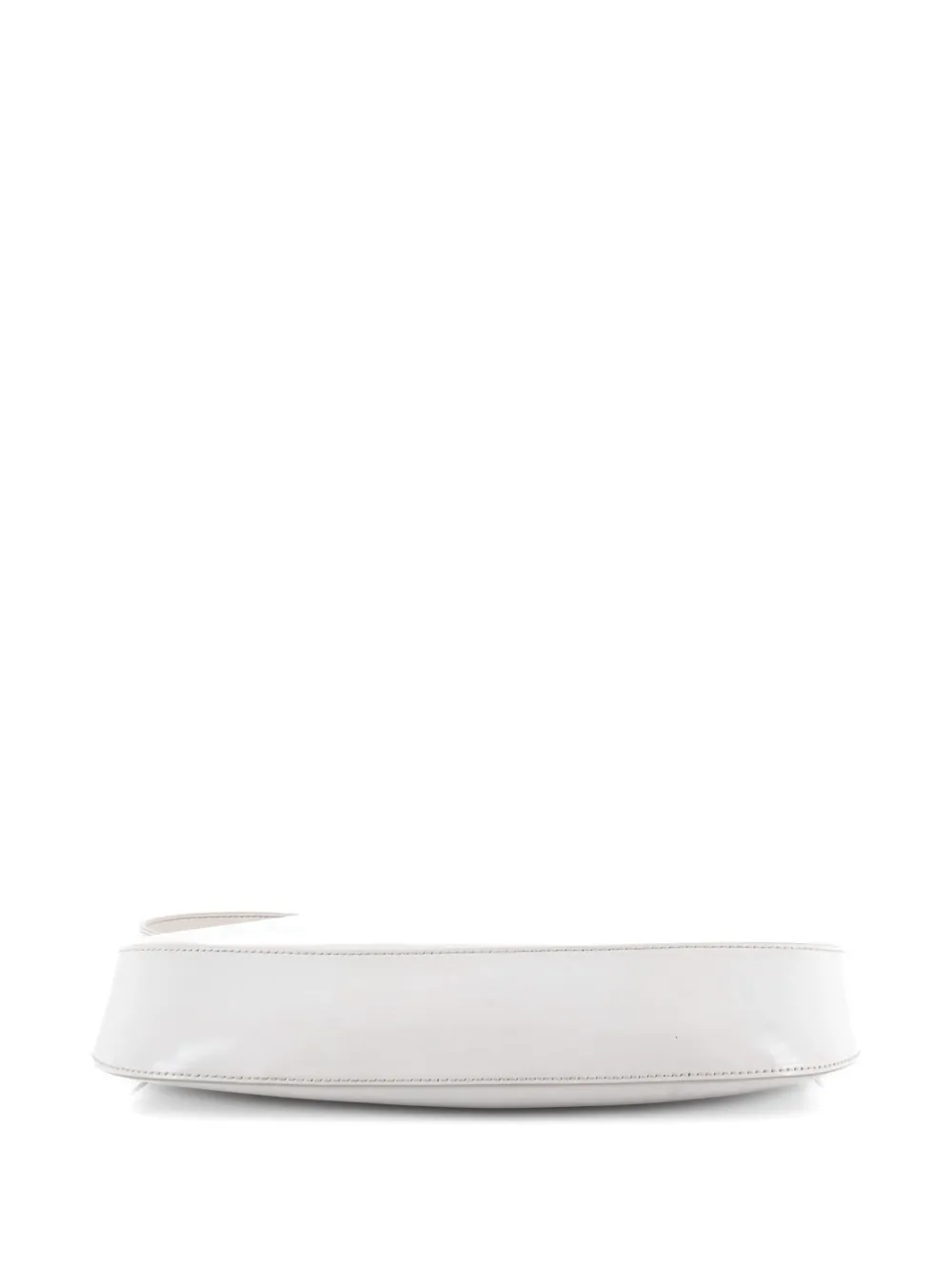 Pre-owned Prada Cleo Shoulder Bag Spazzolato Leather Large Hobo Bag In White