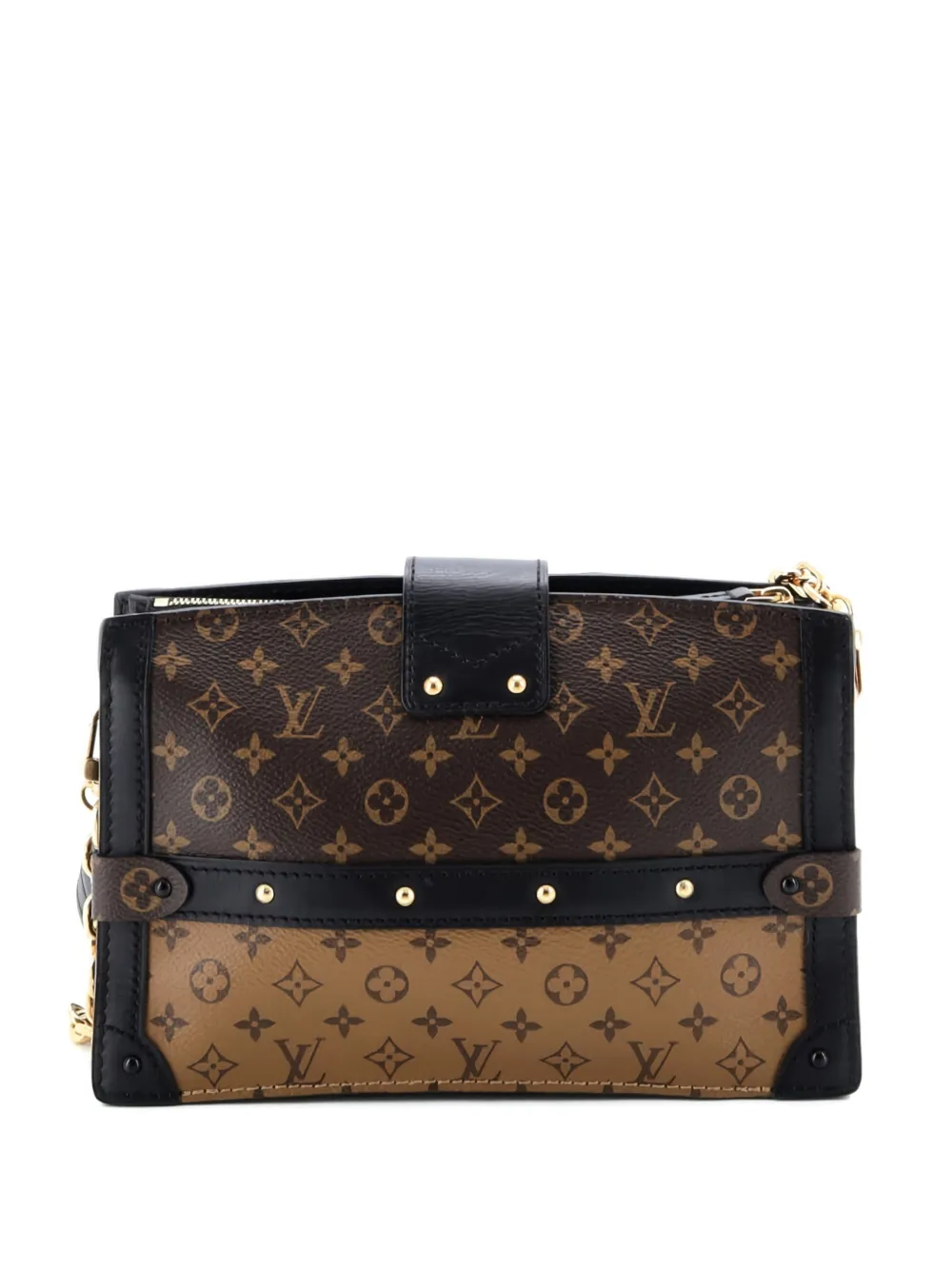 Louis Vuitton Pre-Owned Trunk Reverse Monogram Canvas clutch bag - Nero