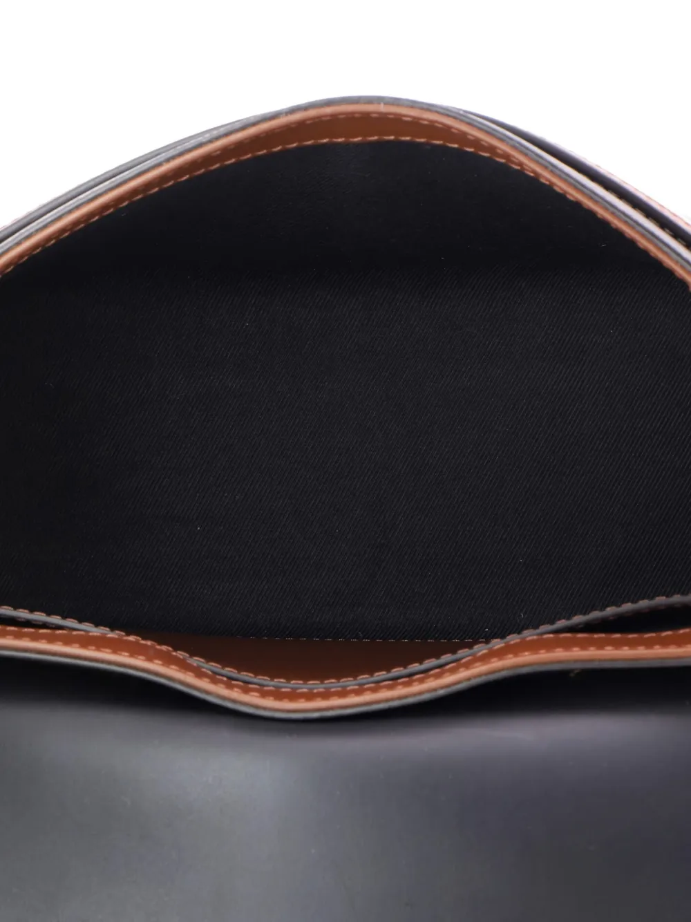 BURBERRY Pre-owned Note Check Canvas And Leather Medium Crossbody Bag In Brown