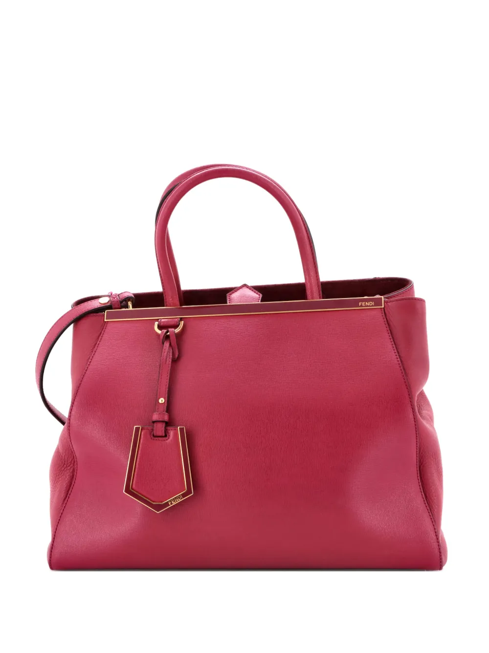 FENDI Pre-owned 2jours Bag Leather Medium Tote Bag In Pink