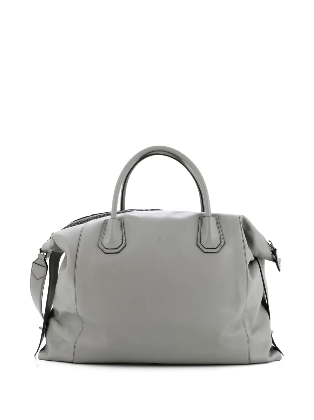 Pre-owned Givenchy Antigona Soft Bag Leather Xl Tote Bag In Gray
