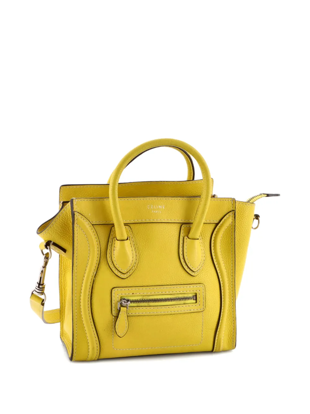 Luggage Bag Grainy Leather Nano Crossbody Bag