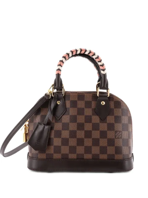 Louis Vuitton Pre-Owned bolsa de hombro Alma Damier con detalle trenzado y BB