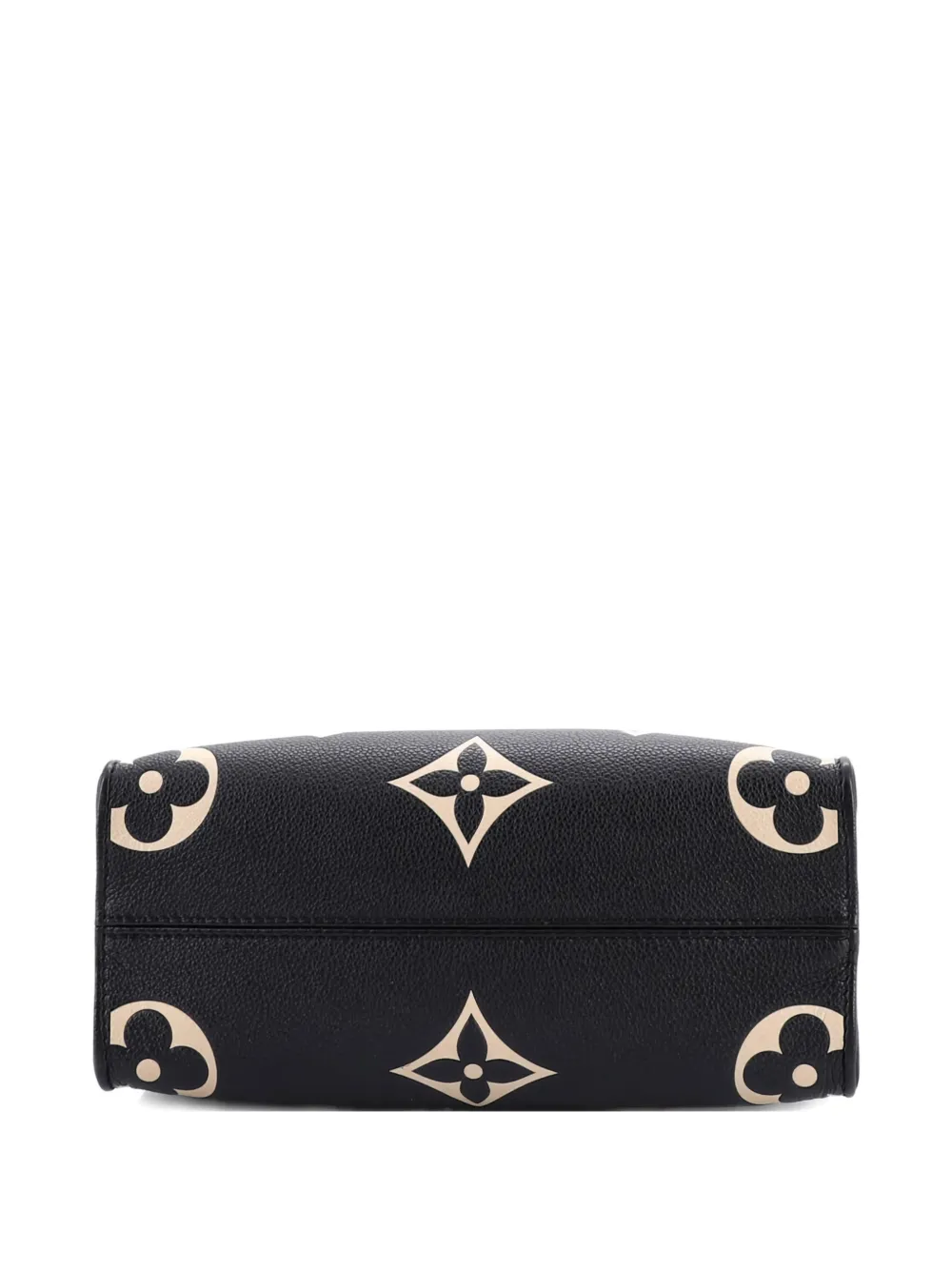 Pre-owned Louis Vuitton Onthego Bicolor Monogram Empreinte Giant Pm Tote Bag In Black