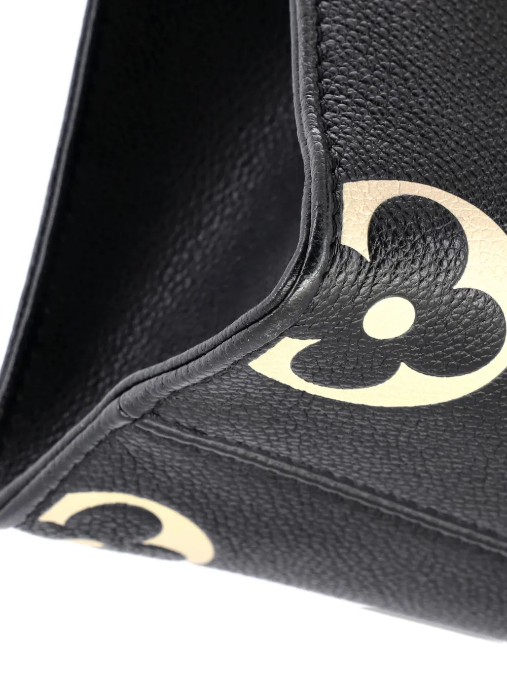 Pre-owned Louis Vuitton Onthego Bicolor Monogram Empreinte Giant Pm Tote Bag In Black