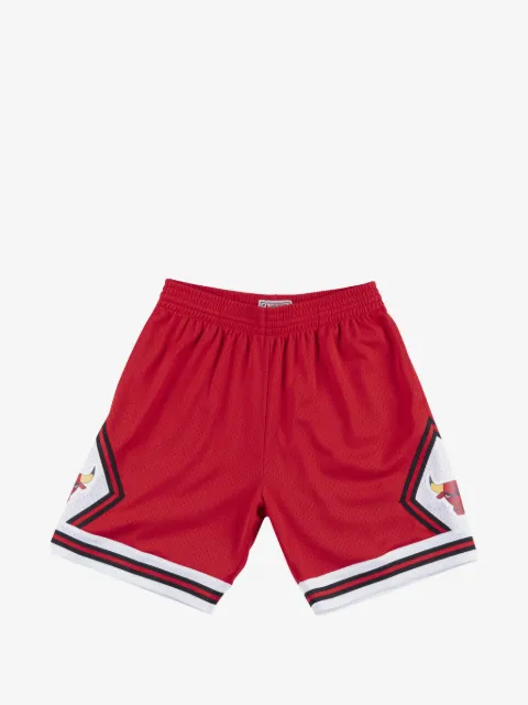 Mitchell & Ness elasticated graphic-print shorts