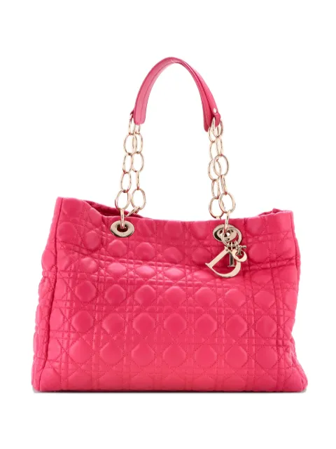 Christian Dior Pre-Owned Soft Chain Cannage Quilt Lambskin Large tote bag