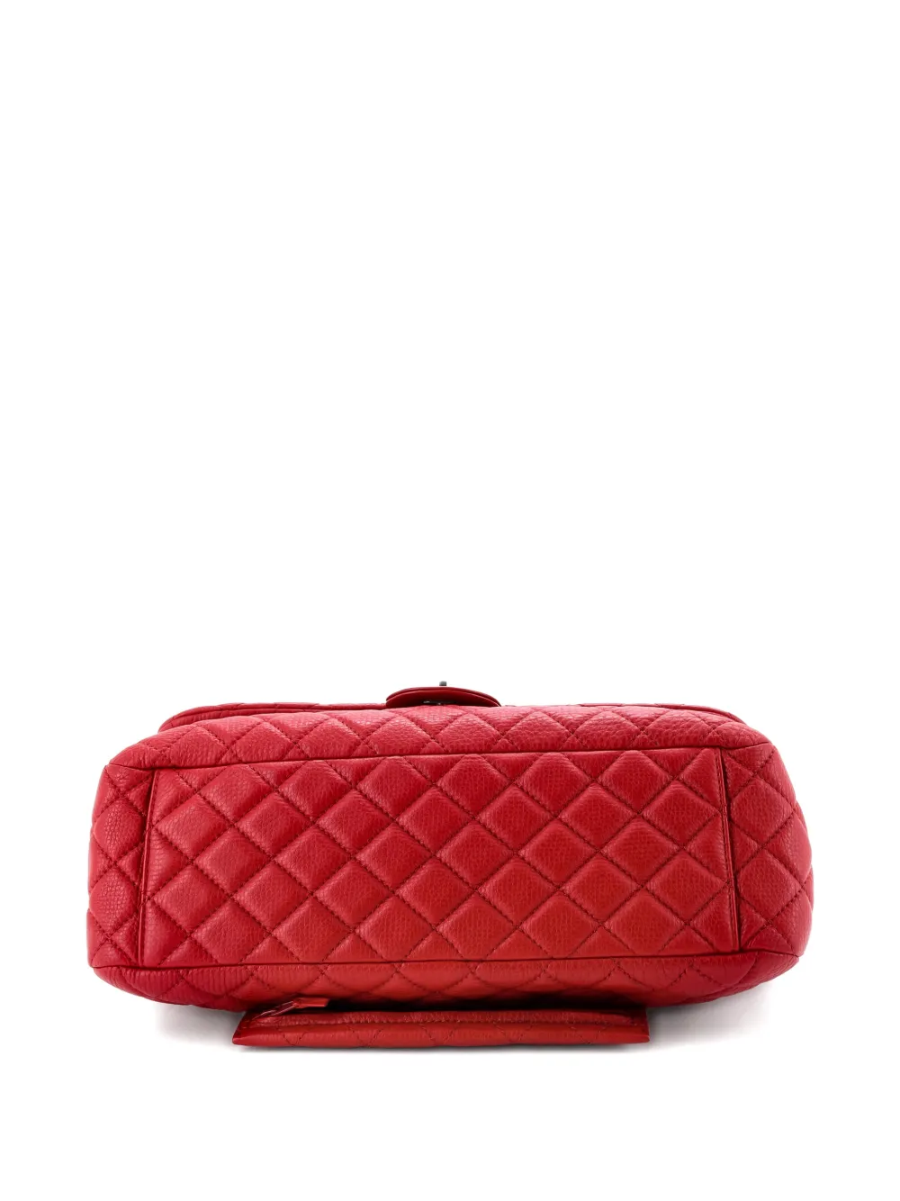 Pre-owned Chanel Xxl Travel Flap Bag Quilted Calfskin Small Shoulder Bag In Red