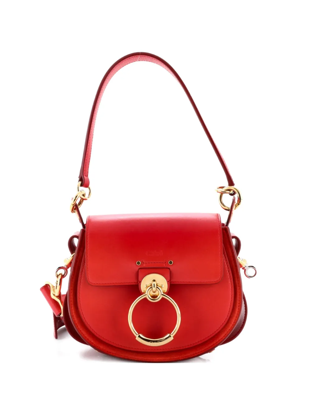 Chloé Pre-Owned Borsa a spalla Tess piccola in pelle - Rosso