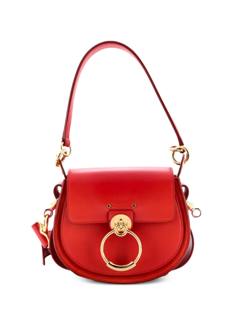 Chloé Pre-Owned Borsa a spalla Tess piccola in pelle - Rosso
