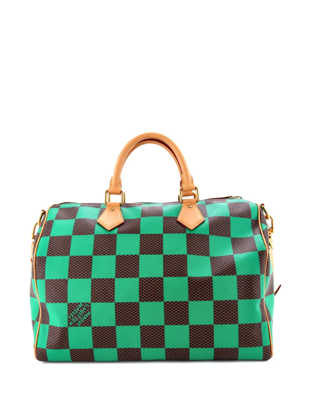 Click to view more detailed imagery on our partner's website Pre-owned Louis Vuitton Speedy Bandouliere Bag Damier Pop 40 Satchel In Brown