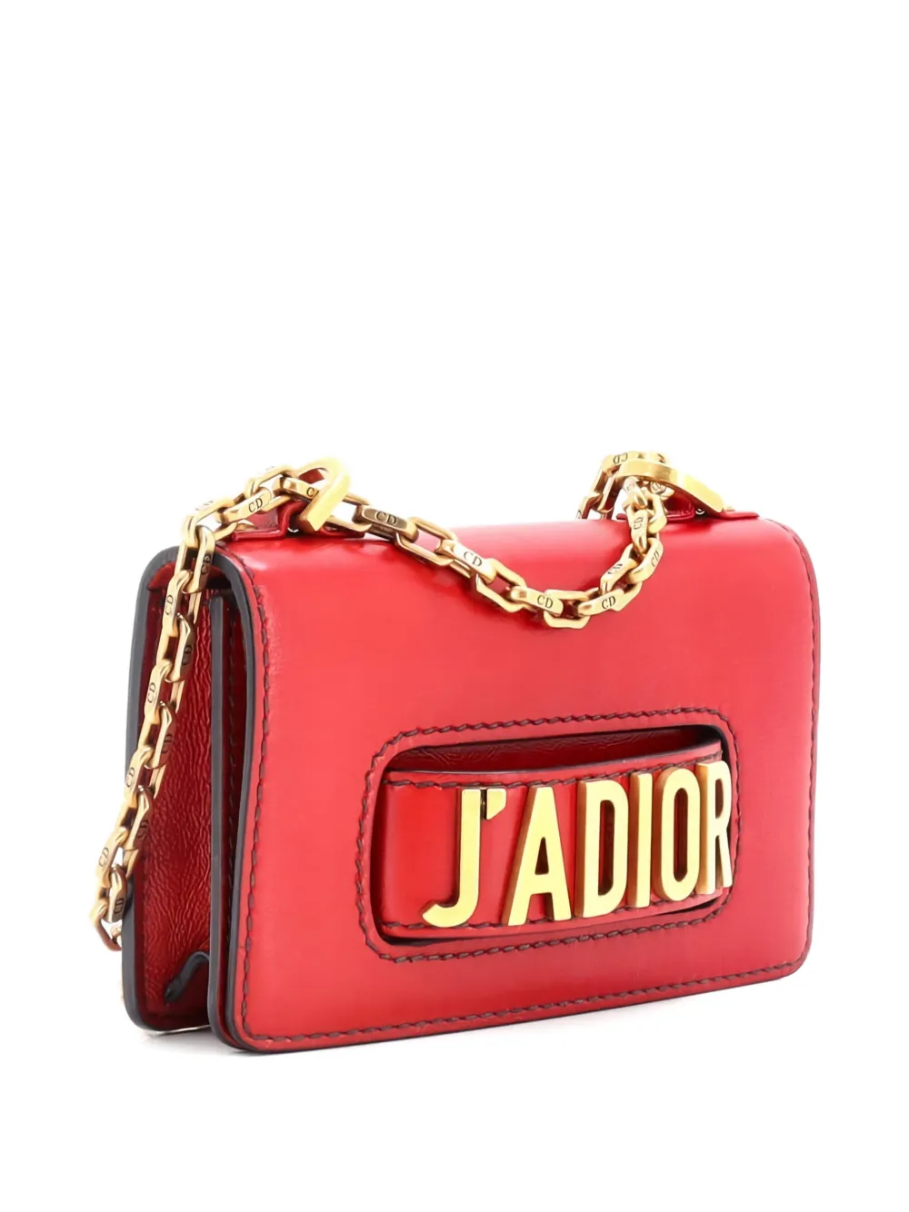 Click to view more detailed imagery on our partner's website Pre-owned Dior J'a Flap Bag Leather Mini Crossbody Bag In Red