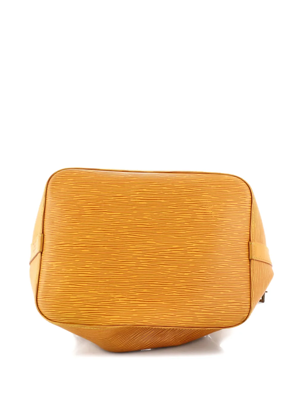 Pre-owned Louis Vuitton Petit Noe Handbag Epi Leather Bucket Bag In Yellow