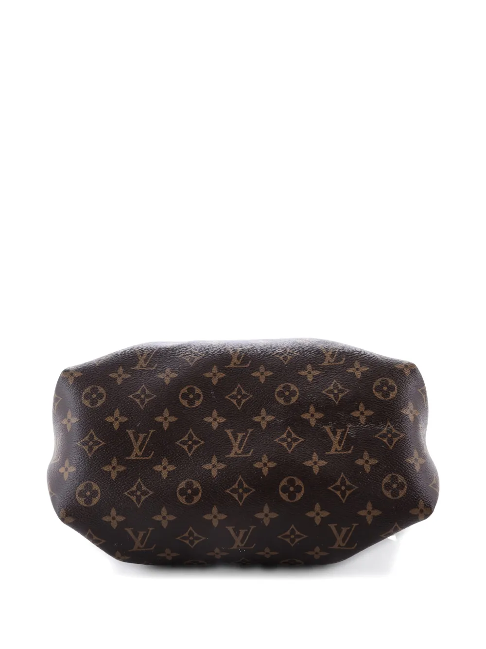 Pre-owned Louis Vuitton Flower Zipped Tote Monogram Canvas Mm Shoulder Bag In Brown