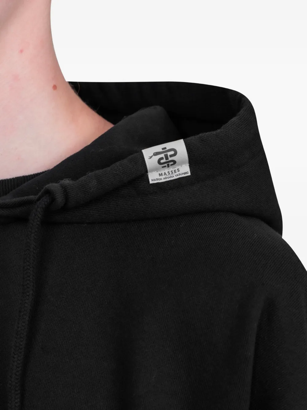 Maison MIHARA YASUHIRO Hoodie met opgestikte zak Zwart