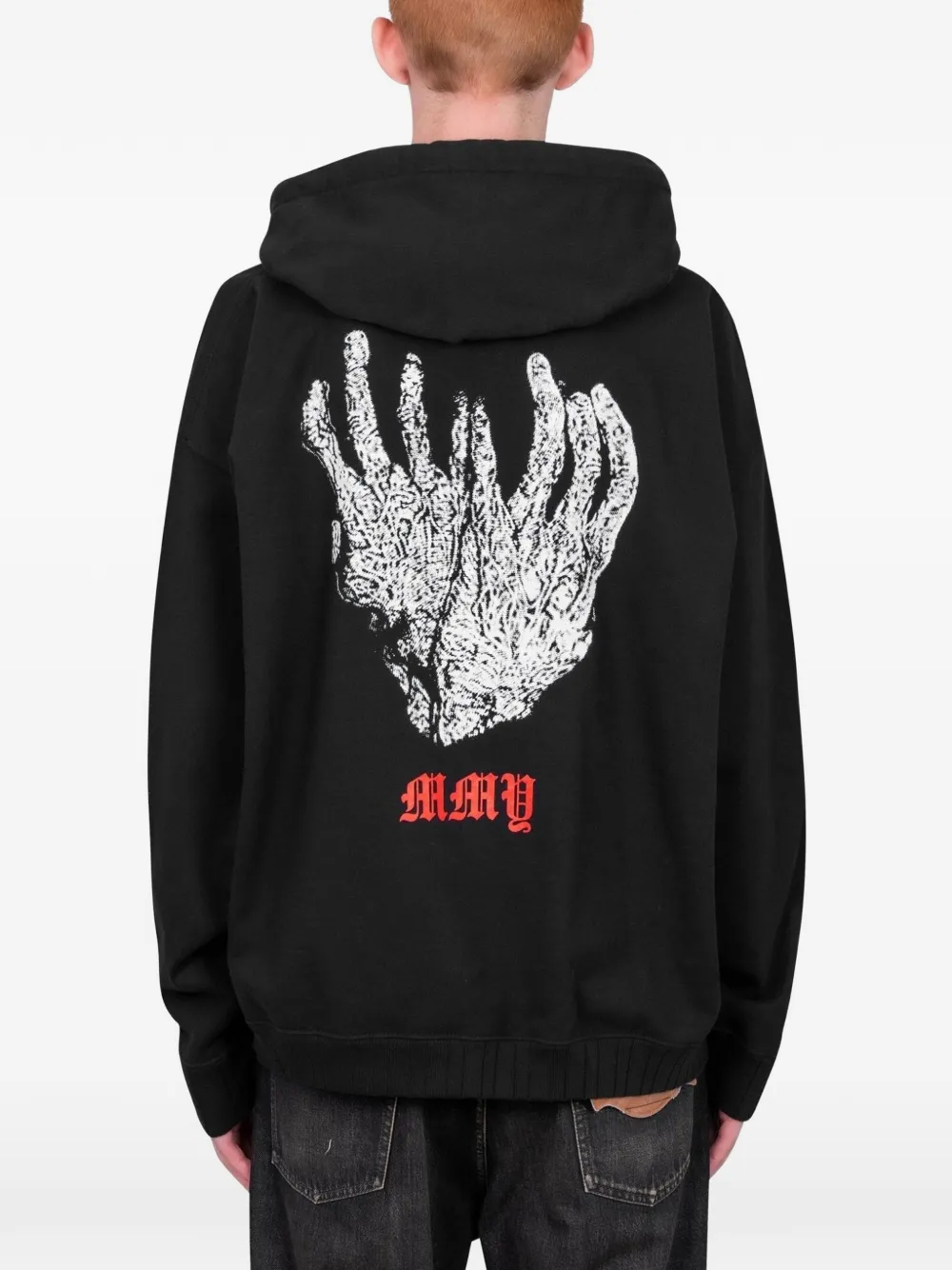 Maison MIHARA YASUHIRO Hoodie met opgestikte zak Zwart