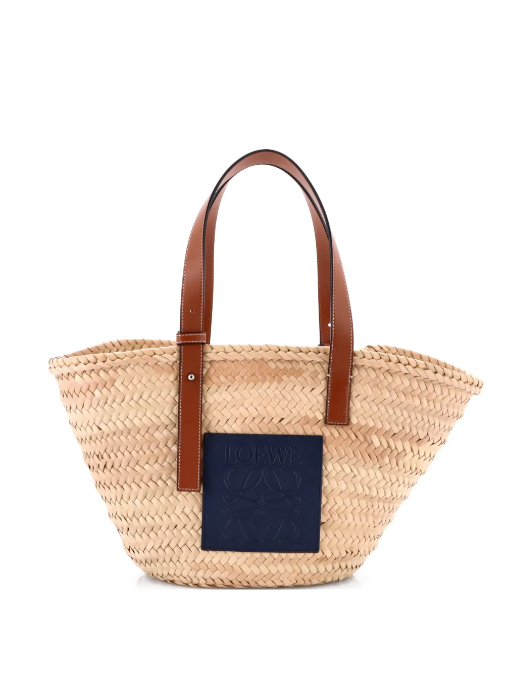 Loewe Pre-Owned Basket Raffia Medium tote bag – Blue